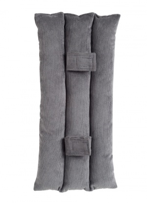 Earth Squared Seatbelt Protector In Grey Corduroy